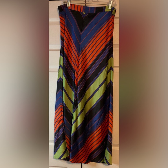 Free People Striped Maxi Skirt Size 10 - Picture 1 of 4